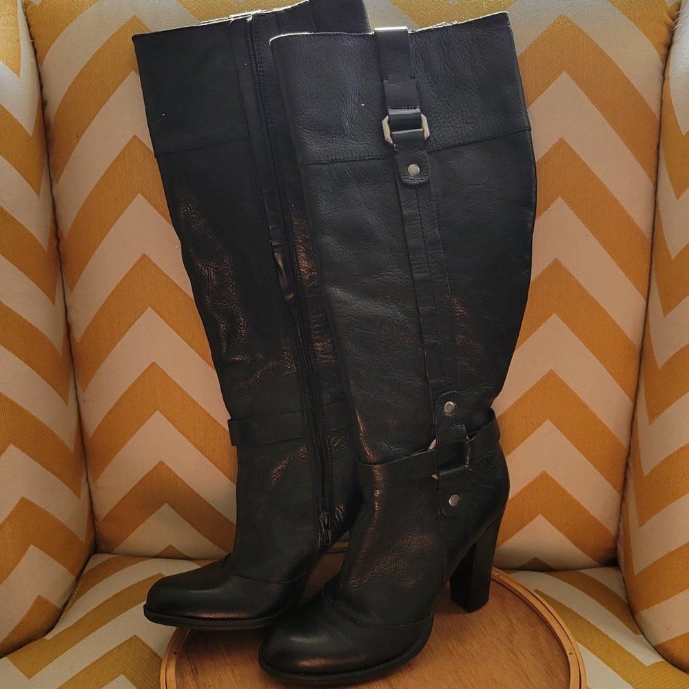 Nine West Hard To Get To Black Boots